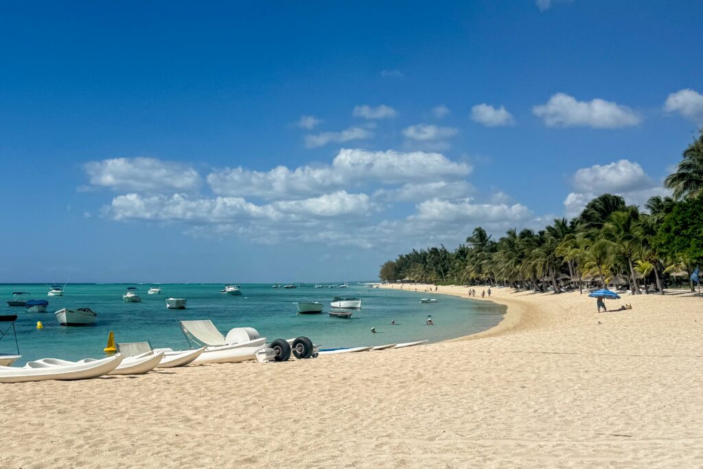 Plage à l'île Maurice